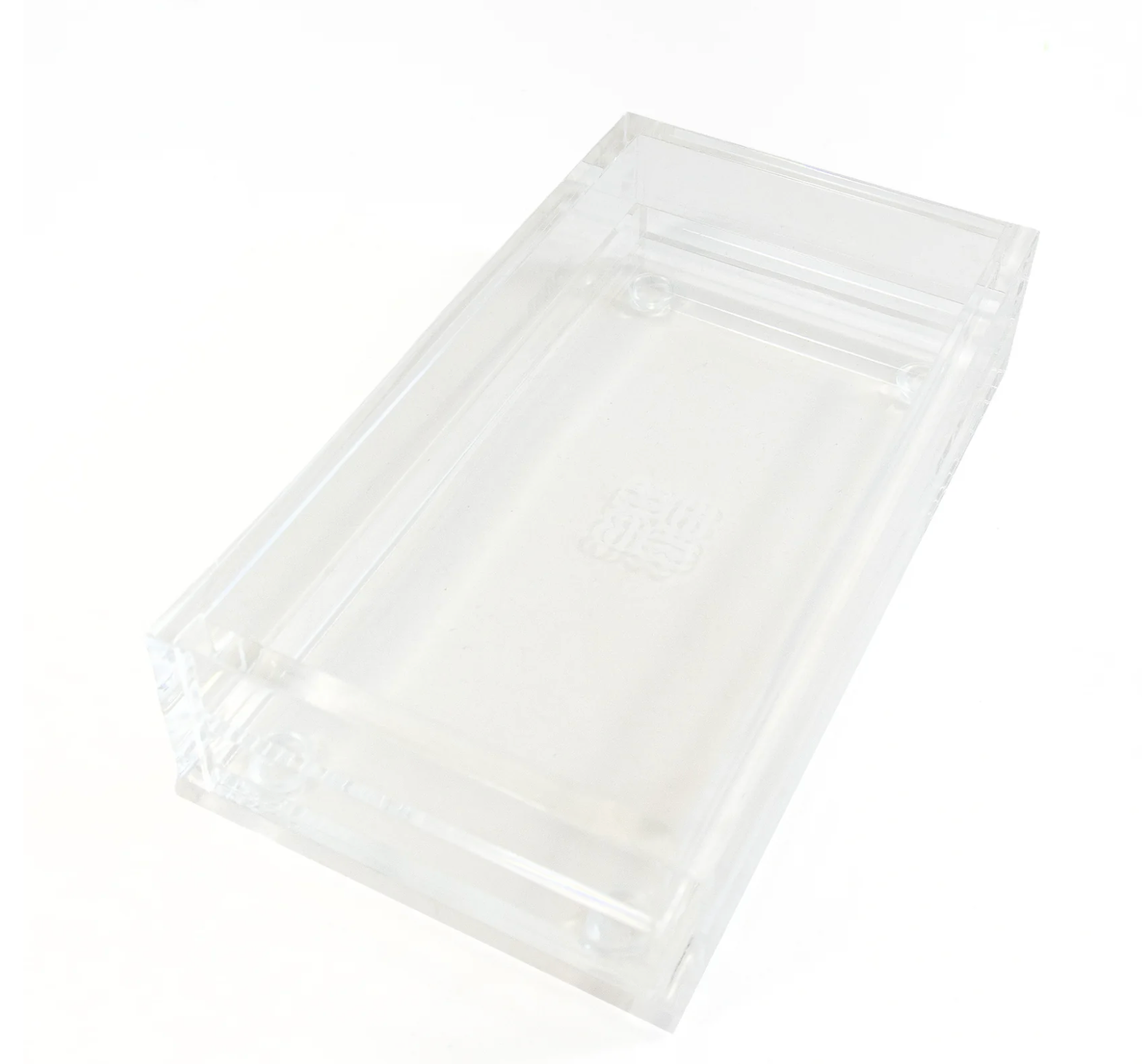 Accessories ACRYLIC  TRAY  WITH INTERCHANGEABLE SLOT  3X6"