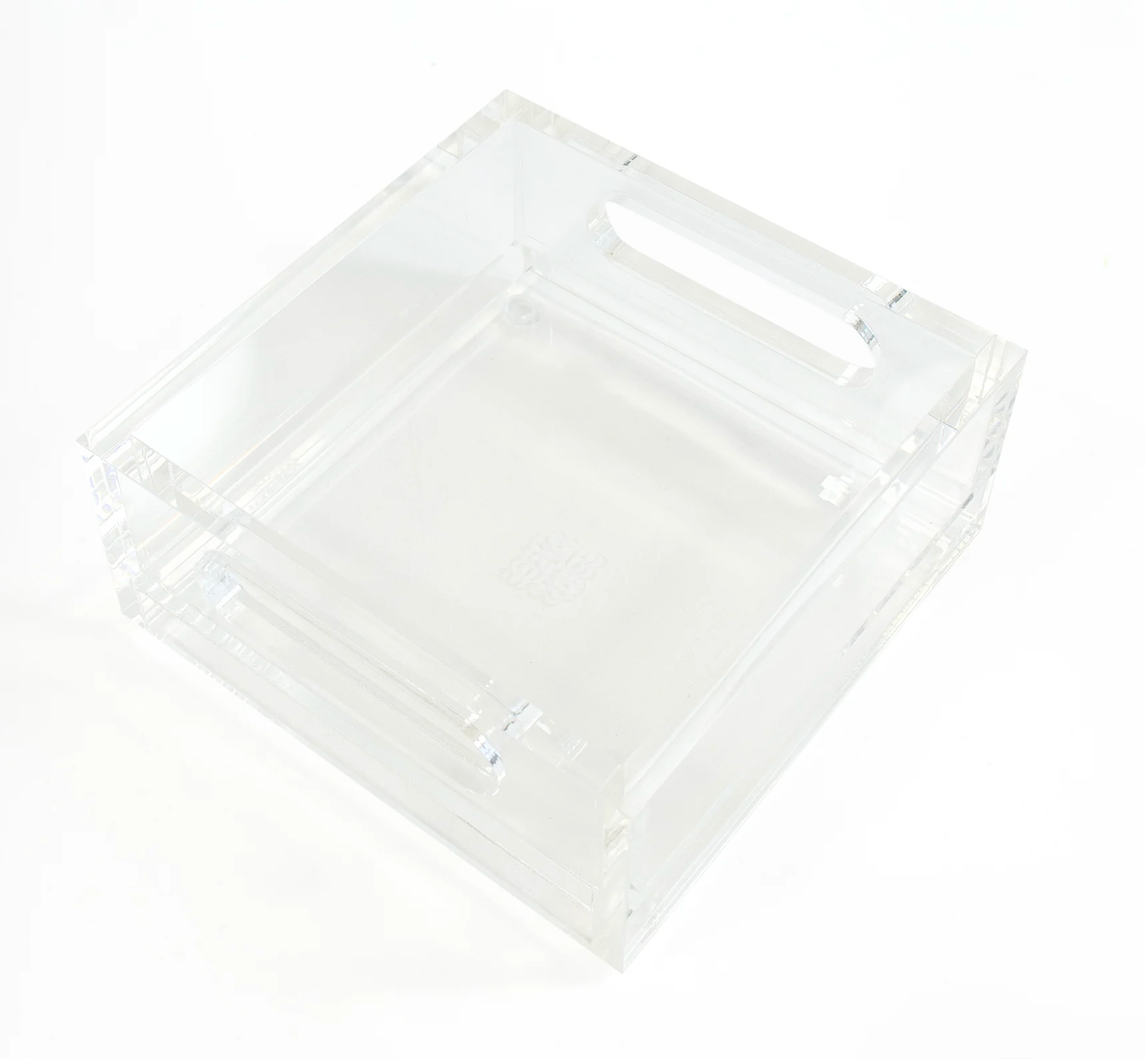 Accessories ACRYLIC  TRAY  WITH INTERCHANGEABLE SLOT  6X6"