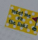 Canvas MEET ME ON THE LINKS  LTB3  2X3"