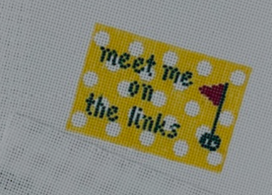 Canvas MEET ME ON THE LINKS  LTB3  2X3"