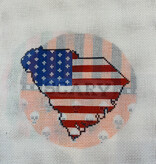Canvas SOUTH CAROLINA STARS AND STRIPES  SNS19