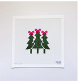 Canvas CHRISTMAS TREE TRIO WITH STITCH GUIDE  APCC2