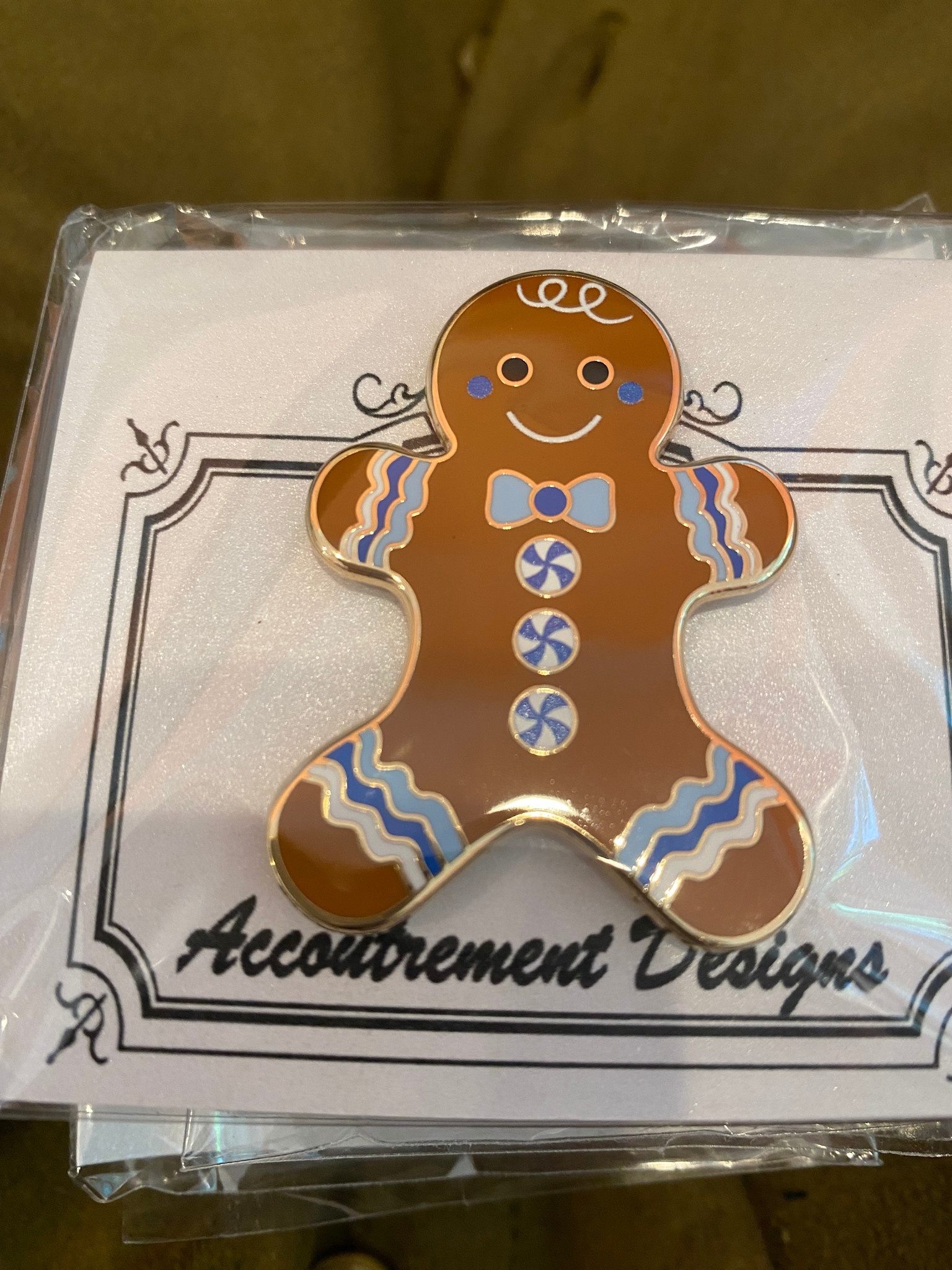 Accessories GINGERBREAD BOY  NEEDLE MINDER