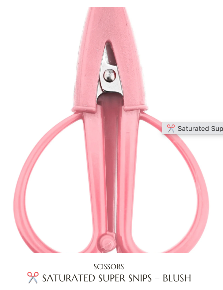 Accessories SATURATED SUPER SNIPS - BLUSH