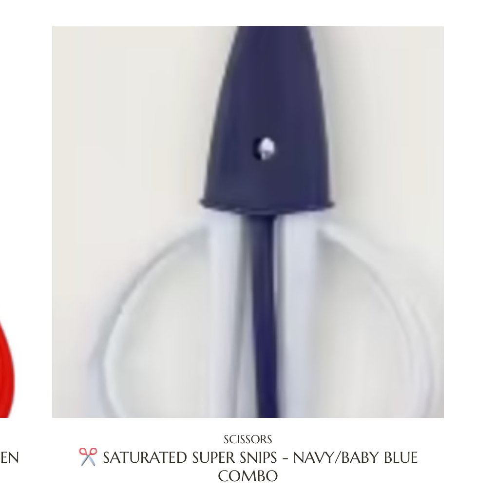 Accessories SATURATED SUPER SNIPS -DUO COLORS   NAVY/BABY BLUE