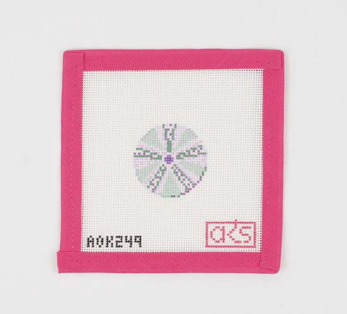 Canvas TINY SEA URCHIN CHARM/FOB  AOK249   1.7X1.7"