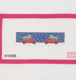 Canvas VW BUG KEY FOB  AOK205