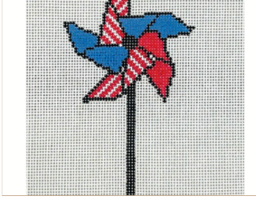 Canvas PATRIOTIC PINWEEL  2.5X4.5"