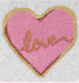 Canvas LOVE COOKIE WITH STITCH GUIDE   LLC014  4.5X4"