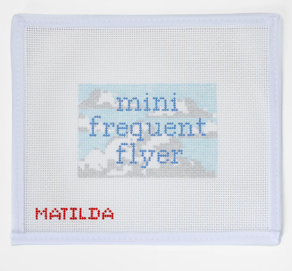 Canvas MINI FREQUENT FLYER PASSPORT INSERT  3X4.5"