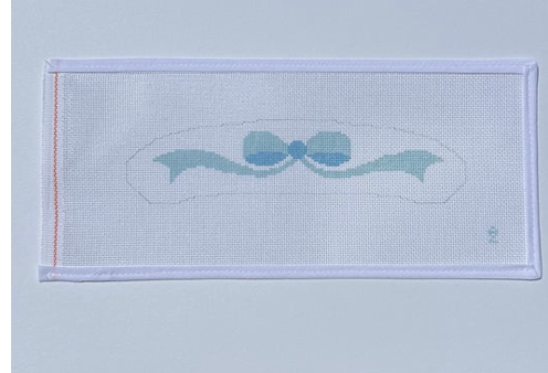 Canvas BLUE BOW BABY HANGER