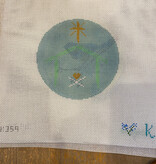 Canvas MANGER BLUE K359  4"ROUND