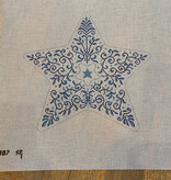 Canvas BLUE FILAGREE TREE TOPPER  SR3387