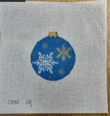 Canvas SNOWFLAKE ROUND  725113  4.5"ROUND