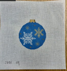Canvas SNOWFLAKE ROUND  725113  4.5"ROUND