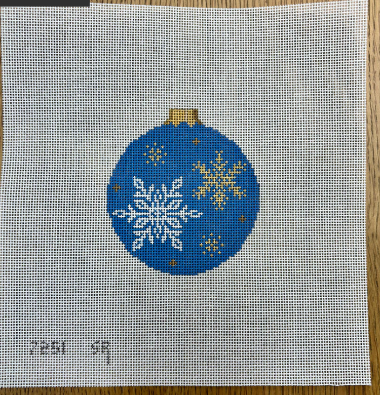 Canvas SNOWFLAKE ROUND  725113  4.5"ROUND