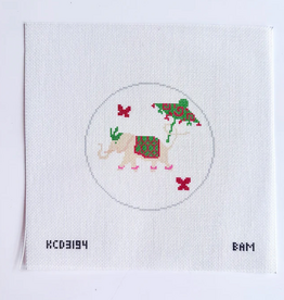 Canvas BAM ELEPHANT KCD3194  4.5"ROUND