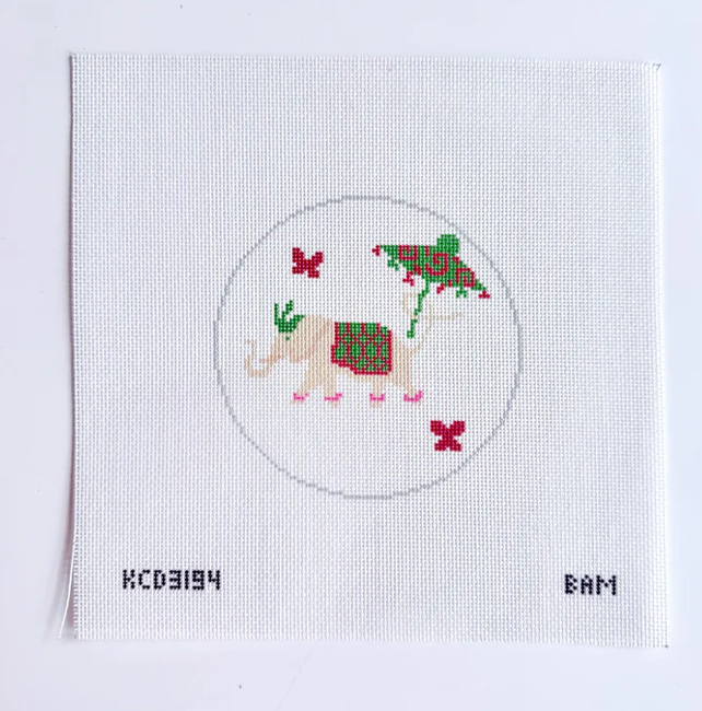 Canvas BAM ELEPHANT KCD3194  4.5"ROUND