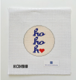 Canvas HO HO HO ROUND  KCD1918  4"ROUND