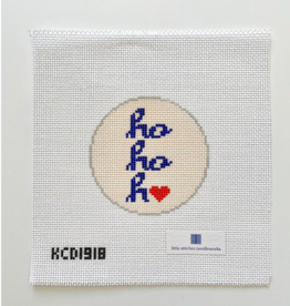 Canvas HO HO HO ROUND  KCD1918  4"ROUND