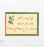 Canvas ITS PINE  IM PINE  EVERYTHINGS PINE  AB90   8.5X6"