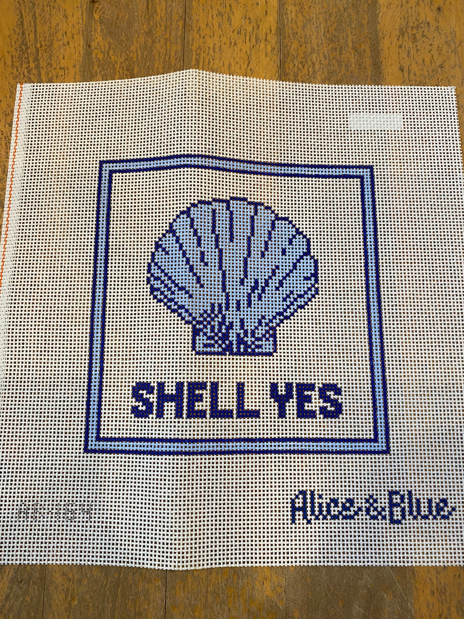 Canvas SHELL YES  AB154  6X6"