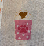 Canvas CUP SERIES - PINK PUP CUP  RD549