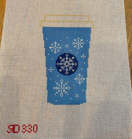 Canvas CUP SERIES - BLUE SNOWFLAKE CUP  RD330