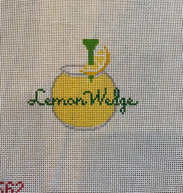 Canvas LEMON WEDGE COASTER  RD562