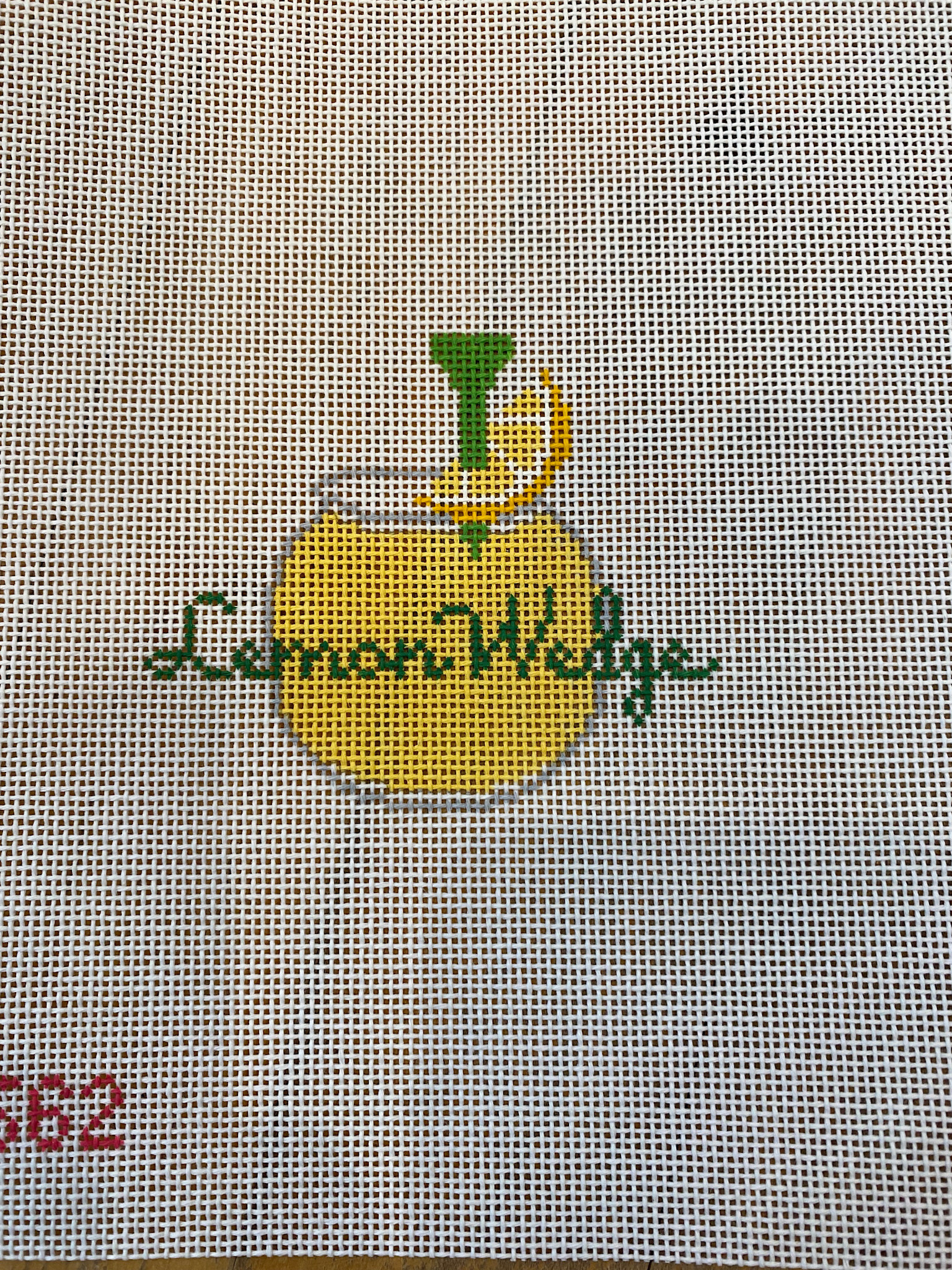 Canvas LEMON WEDGE COASTER  RD562