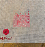 Canvas DRINK PINK INSERT/CHARM  RD457