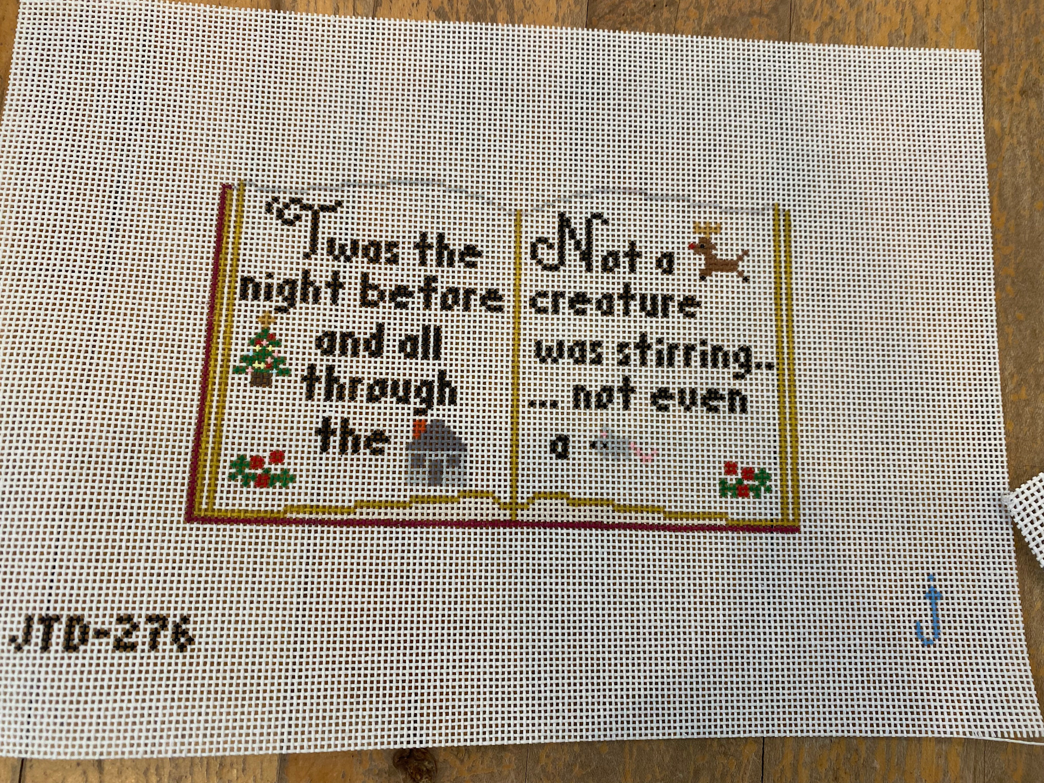 Canvas STORY BOOKS - TWAS THE NIGHT BEFORE CHRISTMAS  JTD276