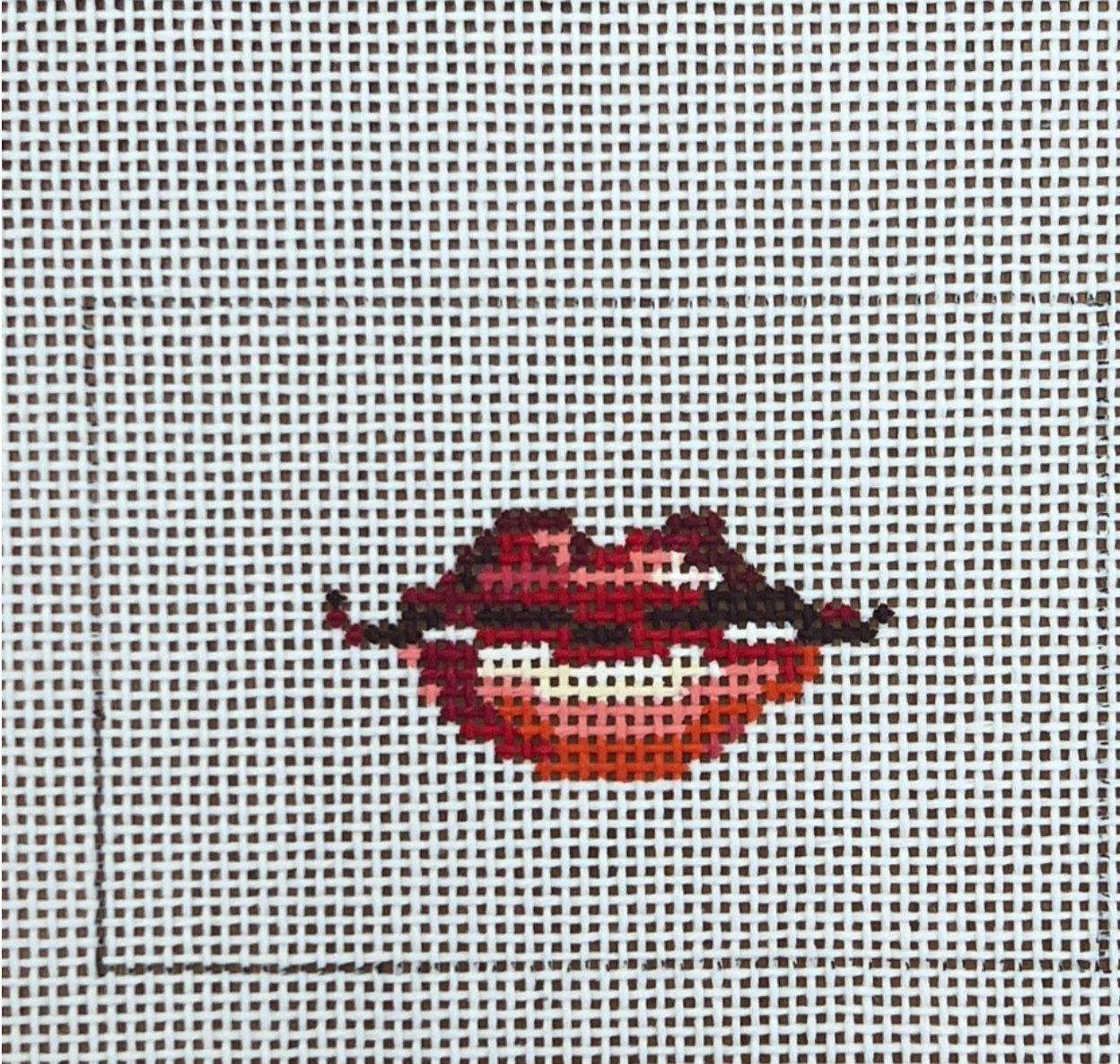 Canvas LIPS LUGGAGE TAG  AB52