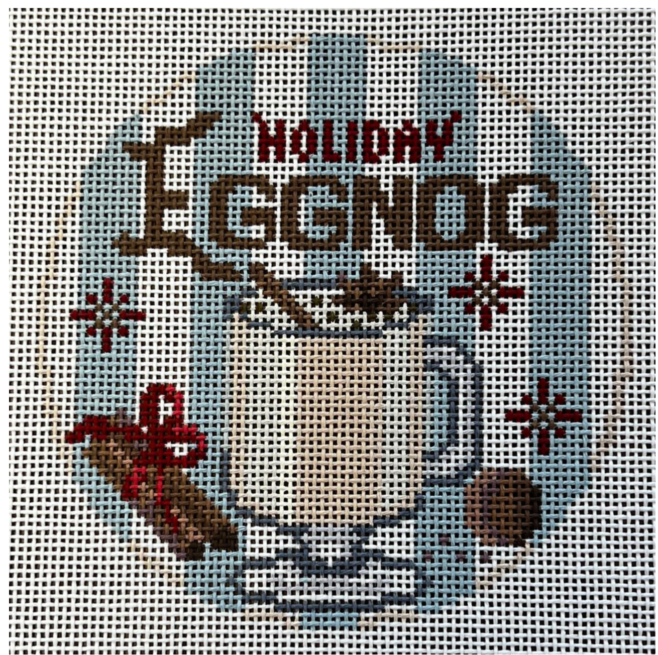 Canvas HAPPIER HOUR COASTER - HOLIDAY EGGNOG  KDS71  4"ROUND