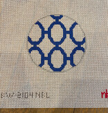 Canvas CHINOISERIE IN BLUE  BW2104NBL   4"ROUND