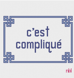 Canvas C'EST COMPLIQUE  BW2083NBL  7X5"