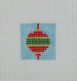 Canvas RED ORNAMENT  1" INSERT