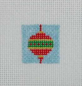 Canvas RED ORNAMENT  1" INSERT