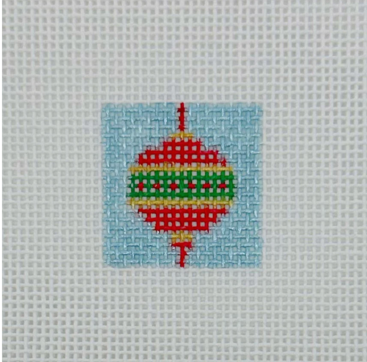 Canvas RED ORNAMENT  1" INSERT