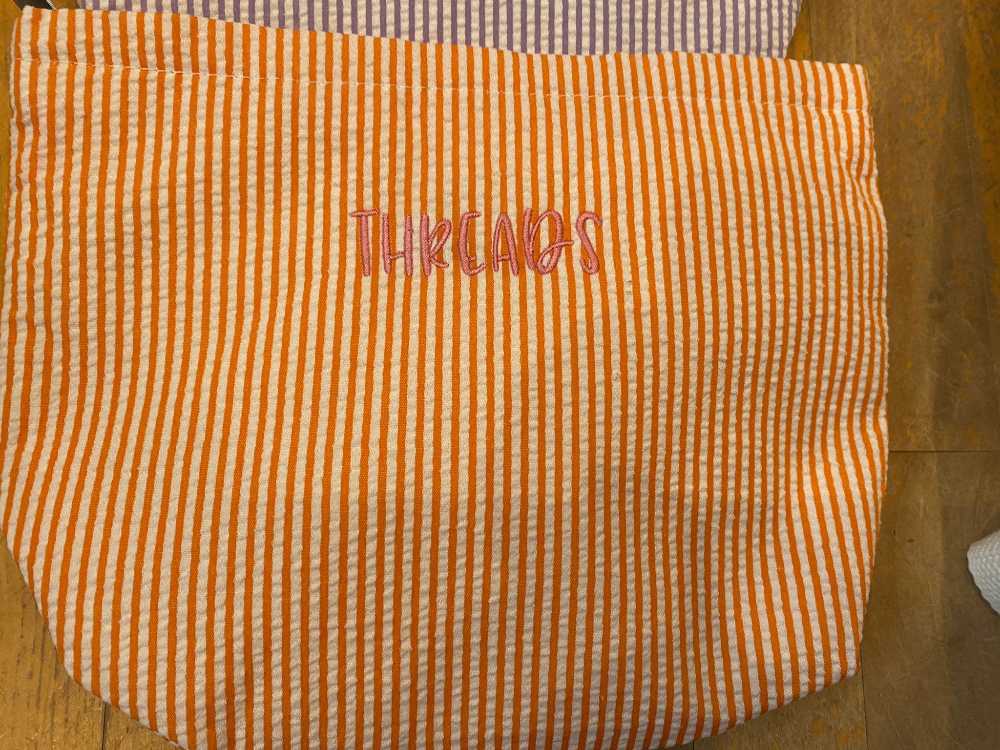 Accessories SEERSUCKER KIT BAG  -  ORANGE