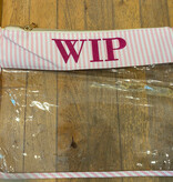 Accessories WIP PROJECT BAG  -  PINK STRIPE