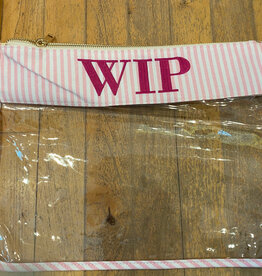 Accessories WIP PROJECT BAG  -  PINK STRIPE