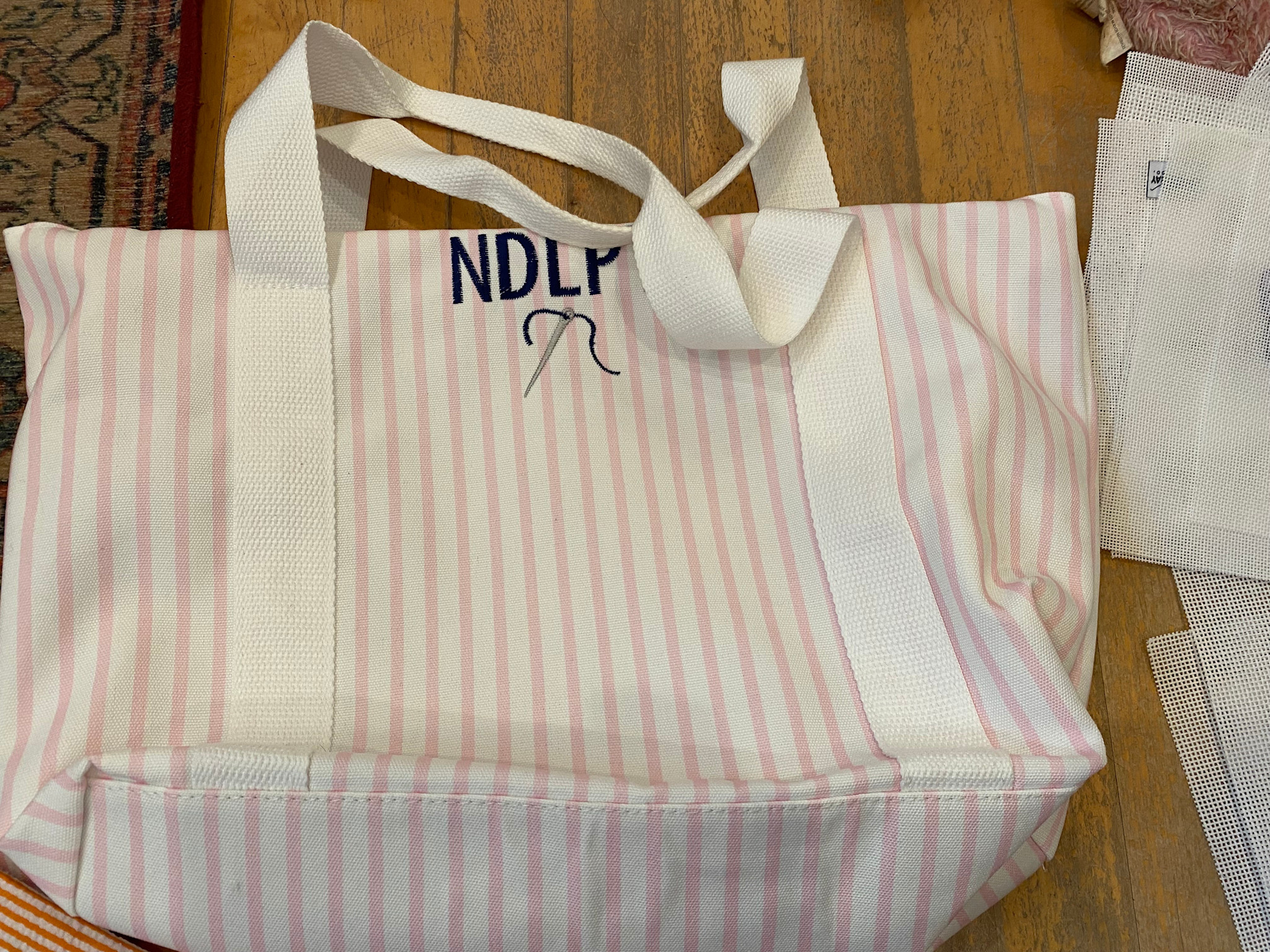 Accessories PINK STRIP TOTE  BAG