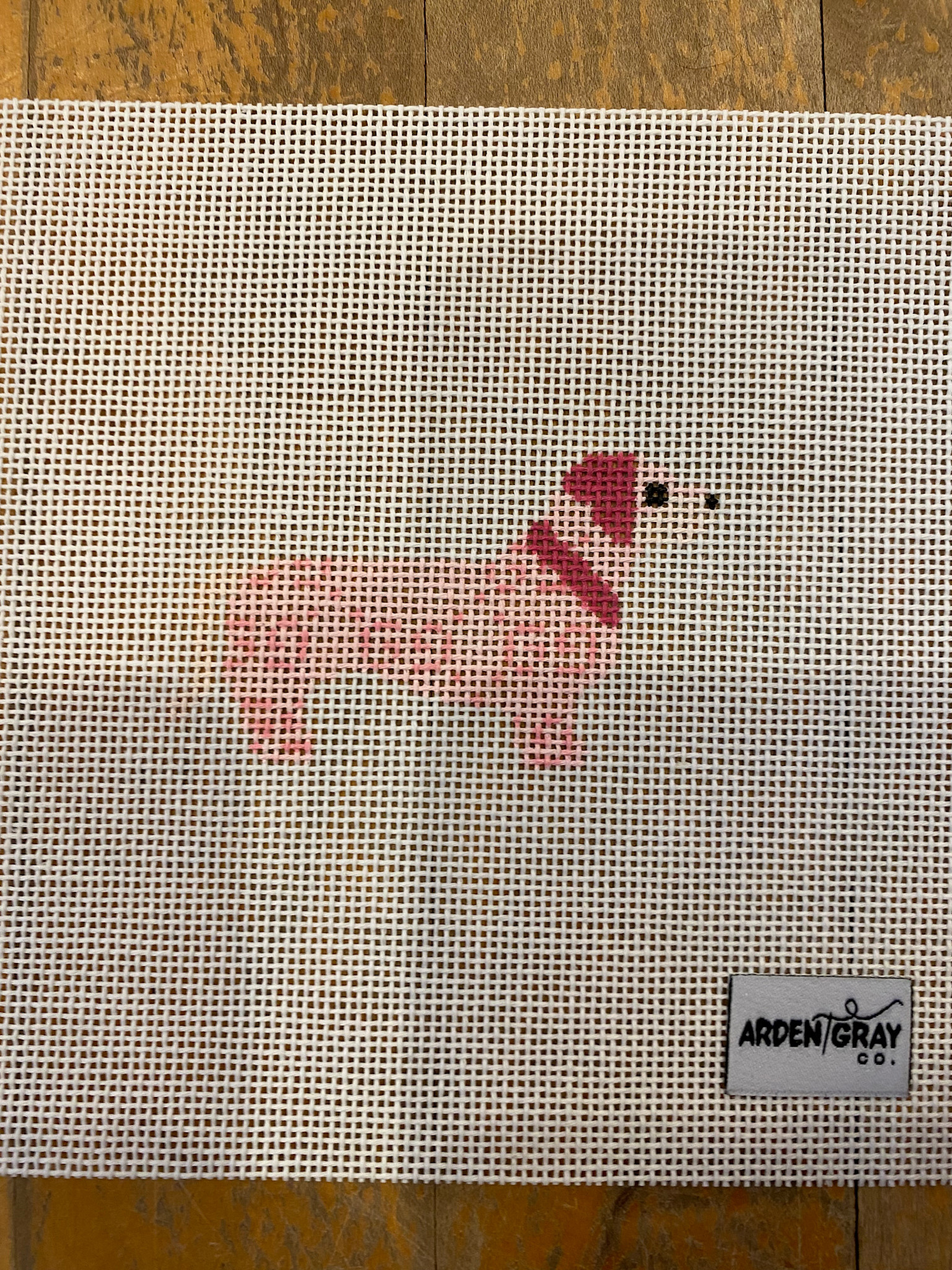 Canvas GUCCI DOG  -  PINK