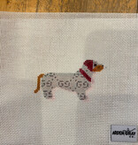 Canvas GUCCI DOG  -  GRAY