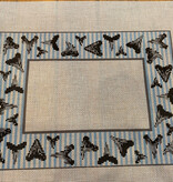 Canvas SHARK TEETH PICTURE FRAME  SSDF185  9X6.5"