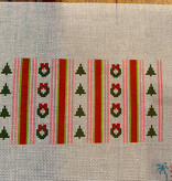 Canvas PINK AND GREEN CHRISTMAS INSERT  SSD164    6X3"