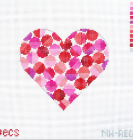 Canvas GALENTINE HEART NH - RED