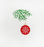 Canvas SNOWFLAKE BAUBLE ORNAMENT  CA06