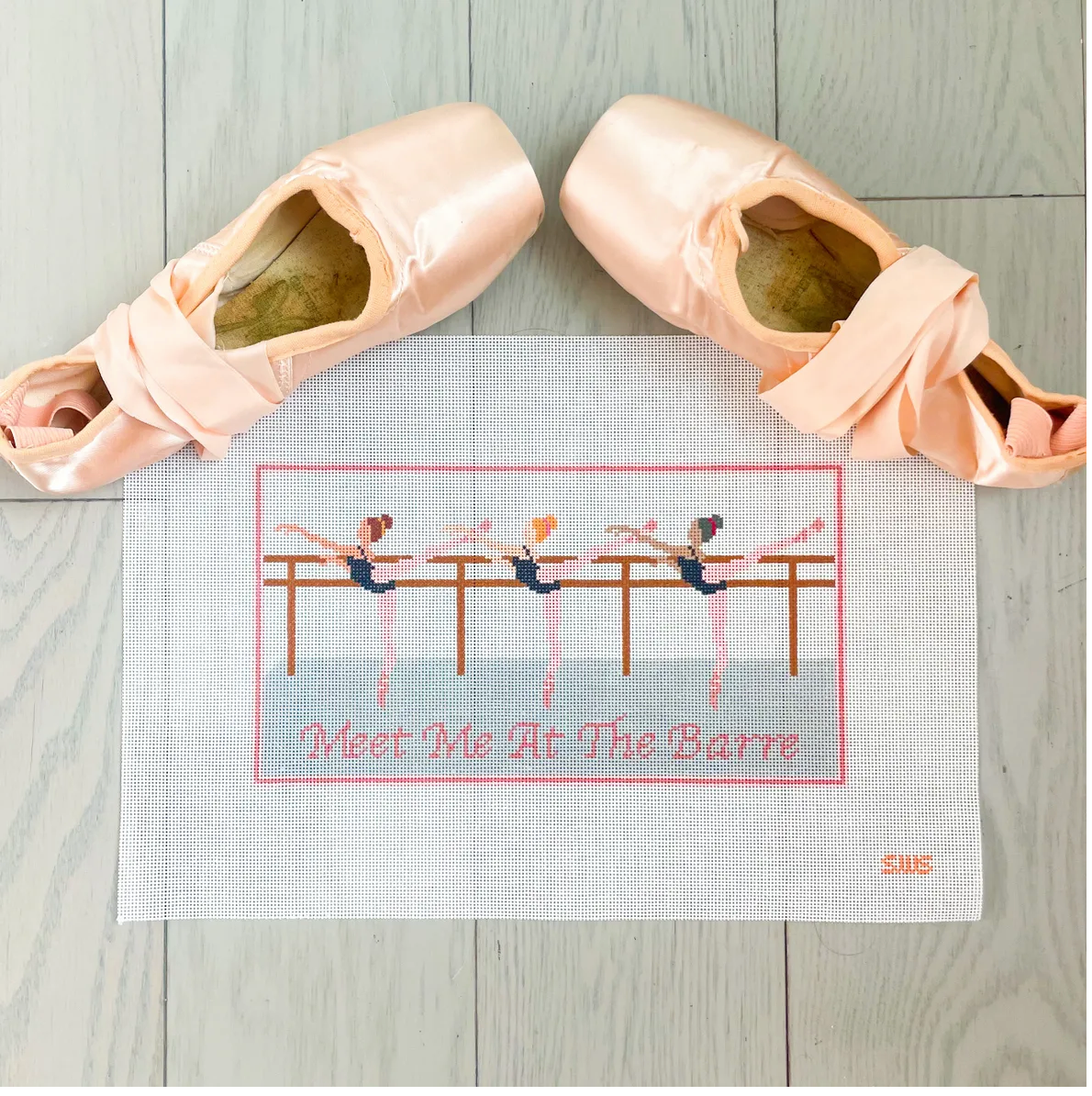 Canvas MEET ME AT THE BARRE  9.5X5.4'